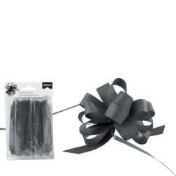Панделки за подарък - комплект 4 броя - Черни