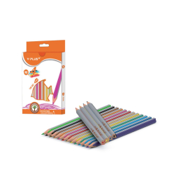 Цветни моливи триъгълни – 12 цв. - 16 бр.