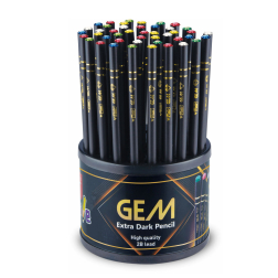 Черен молив 2В - Gem - 50 броя