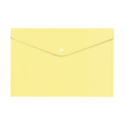 Папка с копче А4  – 12бр. – цветна плътна - пастелно жълта