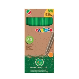 Химикалка Corvina WHT Eco Family - зелена 50 бр.
