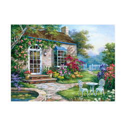 Рисуване по номера с акрилни бои - Adult за напреднали - 39х30 - Цветна градина