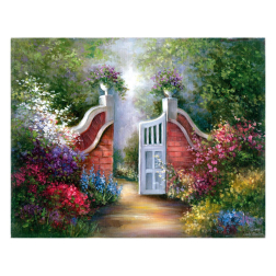 Рисуване с акрилни бои върху платно Masterpiece - 23х30 - Градина