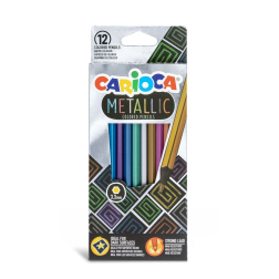 Цветни моливи 12 цвята - Metallic