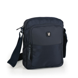 Мъжка чанта Ready тъмно синя - 25 см