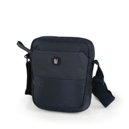 Мъжка чанта Ready тъмно синя - 22 см