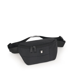 Мъжка чанта за кръст Kendo Eco черна - 24х14 см