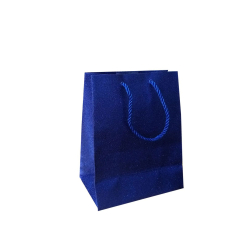 Подаръчна торбичка M - Glitter blue