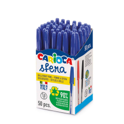 Carioca химикалка Eco Sfera синя за 50 бр