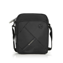 Мъжка чанта Twist Eco черна - 18 см