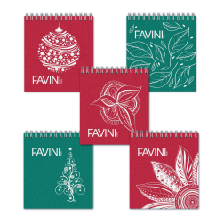 Скицник FAVINI - 9х10 цветен перлен