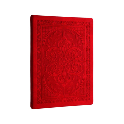 Тефтер А5 - твърда корица Old Book - червен
