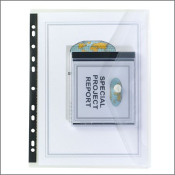 Папка с копче А4 и джоб за CD за класьор