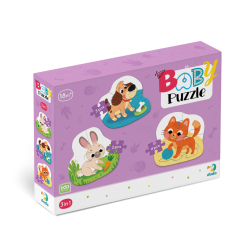 Пъзел 3 в 1 Baby Puzzle -''Животни''