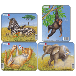 Пъзел: Серия "Животни от Африка" – 9 части, малък
