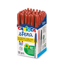 Carioca химикалка Eco Sfera червена за 50 бр