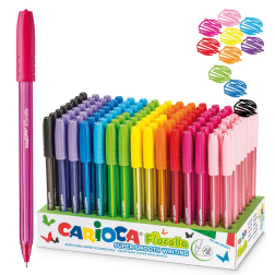 Химикалки Fiorella – дисплей 120бр. – цветно пишещи