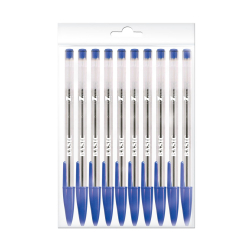 Химикалка Basic - синя 10 броя
