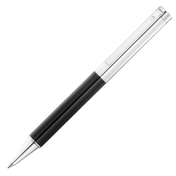 Химикалка сребърна Cosmo черен лак