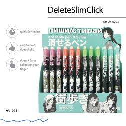 Химикалка с гума SlimClick "Manga" за 48 бр. на дисплей 