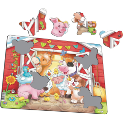 Пъзел: За най-малките – "Сладки животни" – 21 части, голям