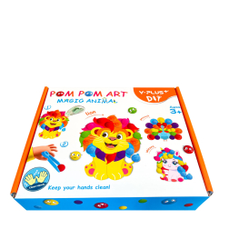 Креативен комплект с помпони Pom pom Art - Животни