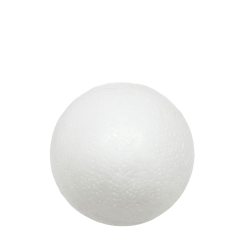 Топка от стиропор (стирофом) за декориране 10 см - 10 броя