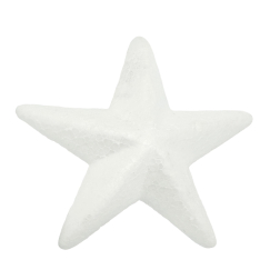 Звезда от стиропор (стирофом) за декориране 12,5 см - 10 броя