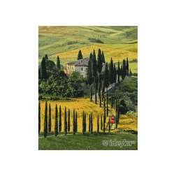 Рисуване по номера с акрилни бои върху платно на подрамка - 40 х 50 - Тоскана