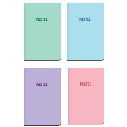 Tефтер А6, 96 л. тв. кор. - Pastel