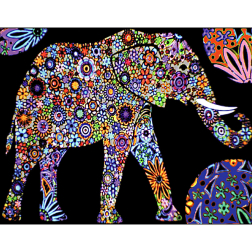 Картина за оцветяване 47х35 -"Слон"
