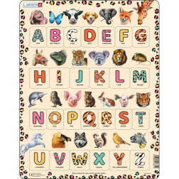 Пъзел: Образователен – "Животинска азбука английска" – 26 части, голям
