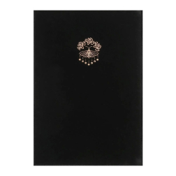 Тефтер А5/96л. 160гр. твърда корица SOFT TOUCH с метален кант, Bujo vegan, ред -

