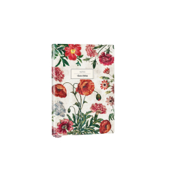 Тефтер А6 - пластична корица ''Florals Poppy'' ред
