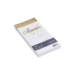 Плик Calligraphy Lino - 11х22 - Bianco 01 - 25 броя