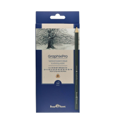Черни моливи Graphix Pro Комплект 12 бр 2Н-9В