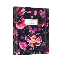 Планер - твърда корица със скрита спирала, точки ''Florals''