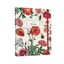 Планер - твърда корица със скрита спирала, точки ''Florals''