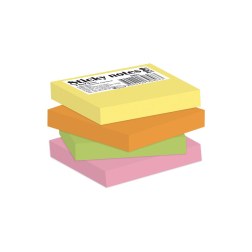 Самозалепващи листчета цветни неон – 75 x 75 mm