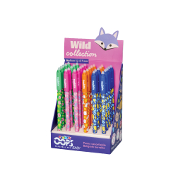 Химикалка с гума Wild - 30 броя на дисплей