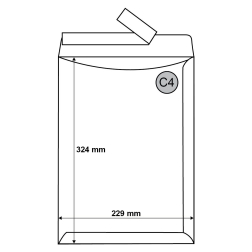 Пликове бели C4 самозалепващи – 229 x 324 mm – 100 бр.