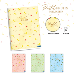 Tетрадка A4, офсет, 52л. - ред - Pastel fruits
