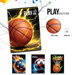 Тетрадка А4, офсет, 52л. - ред - Play