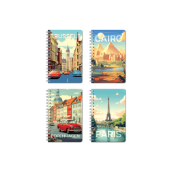 Тефтер А6 , 80 л. тв. кор.-ред - Capitals