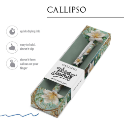 Химикалка Callipso - Бели цветя