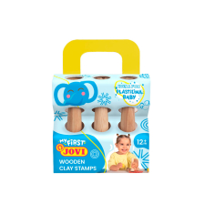 Комплект дървени печати за пластилин Baby - 3 бр.